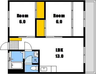 中田マンション【2階】の間取り