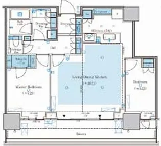 東京都中央区勝どき4【マンション】の間取り