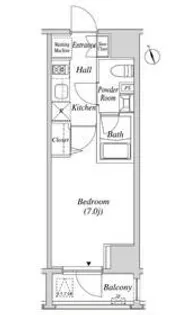 カーサスプレンディッド虎ノ門【5階】の間取り