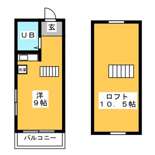 シティーパレス上豊岡【2階】の間取り