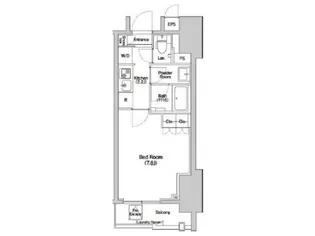 Haluwa芝公園【10階】の間取り