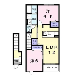 サニーメゾン撫子501A【2階】の間取り