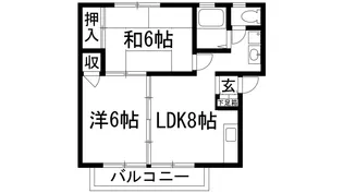 ハイツフジサワ2【2階】の間取り