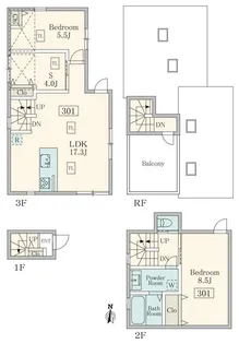 メゾンド・ヌール東麻布の間取り