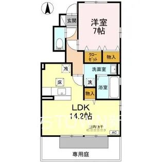 ウィステリア・フィールド B【1階】の間取り