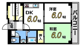 和光銀山レジデンス【4階】の間取り