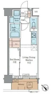 LUXENA+PAWS南行徳【2階】の間取り
