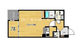 熊本県熊本市中央区九品寺1【マンション】の間取り