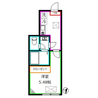 プライムガーデン武蔵小金井【1階】の間取り