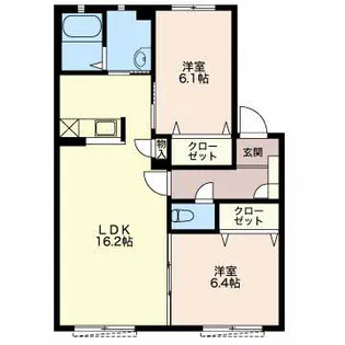 HOLIC川島【1階】の間取り