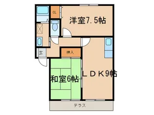 ウィンディア福柳木【1階】の間取り