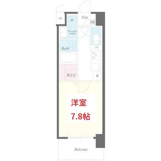 ブランドール川治【7階】の間取り