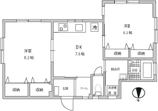 ジラソーレ戸越公園【1階】の間取り