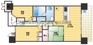 大阪府大阪市都島区善源寺町2【マンション】の間取り