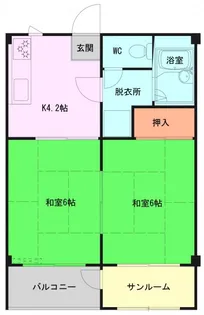 アネックス山内【1階】の間取り