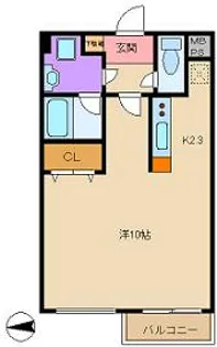 大阪府大阪市平野区瓜破3【マンション】の間取り