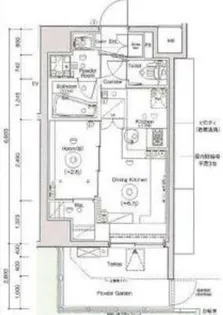 シーフォルム上野アジールコート【1階】の間取り