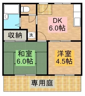 サニーコート泉佐野 A棟【1階】の間取り