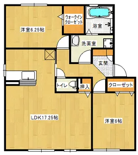 ウイステ参番館【2階】の間取り