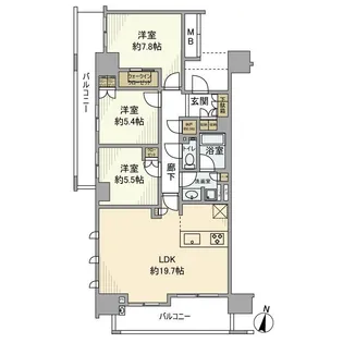 アトラス品川中延【2階】の間取り