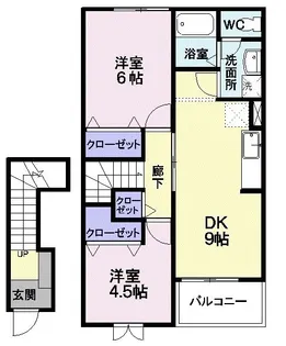 リバーサイドT&M【2階】の間取り