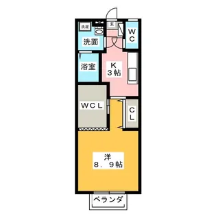 サングレジオ【1階】の間取り