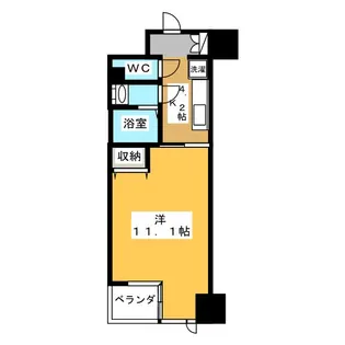 ビッグ・ビー宇都宮【9階】の間取り