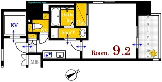 エイトバレー40平和大通り【3階】の間取り