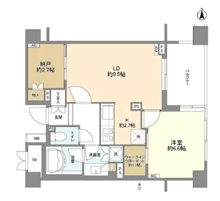 パークコート高輪ヒルトップレジデンス【3階】の間取り