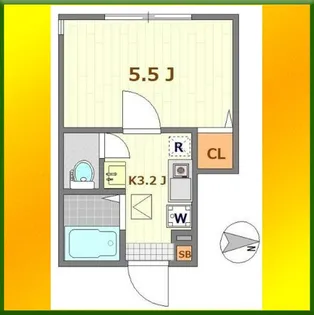 バーミープレイスひばりヶ丘【1階】の間取り