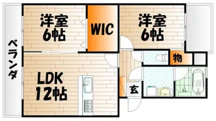 エクセルシティ門司B棟【3階】の間取り