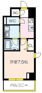 ロイヤルパークヒルズうめきた【5階】の間取り
