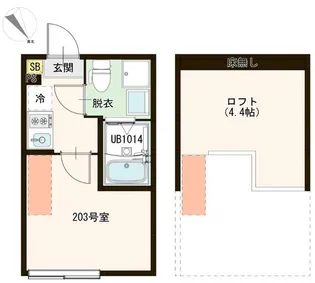 ハーモニーテラス東伊興III【2階】の間取り