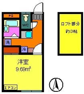 ボヌール大船【1階】の間取り