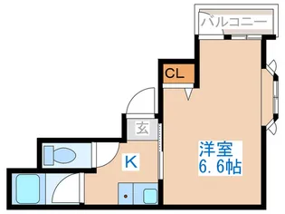 ハイツ宙【1階】の間取り