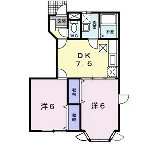 オレンジ・ペコ I【1階】の間取り