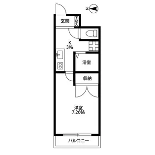アンプルール フェール 勧修【3階】の間取り