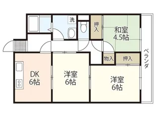 COLORS五日市【2階】の間取り