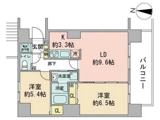 ビッグパレス南5条【4階】の間取り