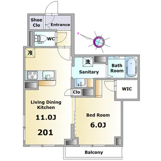 メープルリーフ【2階】の間取り