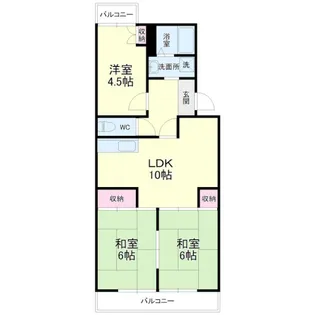 グランドールメイセイ【3階】の間取り