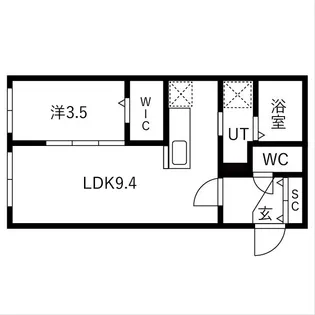 Harness麻生 (ハーネスアサブ)【3階】の間取り