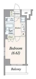 パレステュディオ南麻布【11階】の間取り