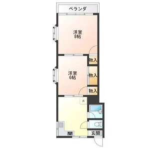 コウシンハイツ【1階】の間取り