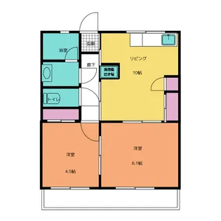 木戸ハイツ【2階】の間取り
