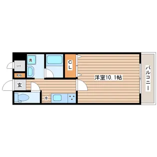 クレセール河原町【3階】の間取り