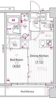ガーラ・パークサイド亀戸【6階】の間取り