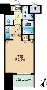 RJRプレシア博多楽水園【4階】の間取り
