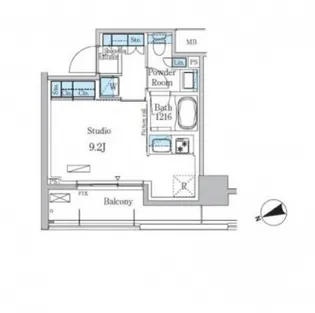 パークアクシス本所吾妻橋【6階】の間取り