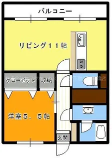 エルシード【1階】の間取り